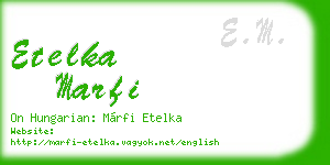 etelka marfi business card